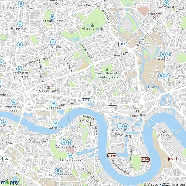 Map Tower Hamlets map of Tower Hamlets (E14 0EH) and practical information